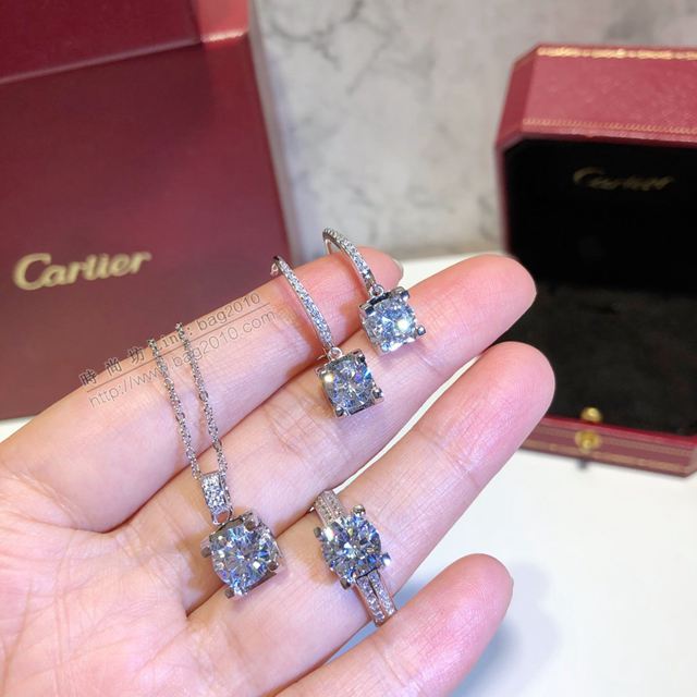 Cartier首飾 10965 卡地亞牛角項鏈 CartierS925純銀女項鏈  zgk1427